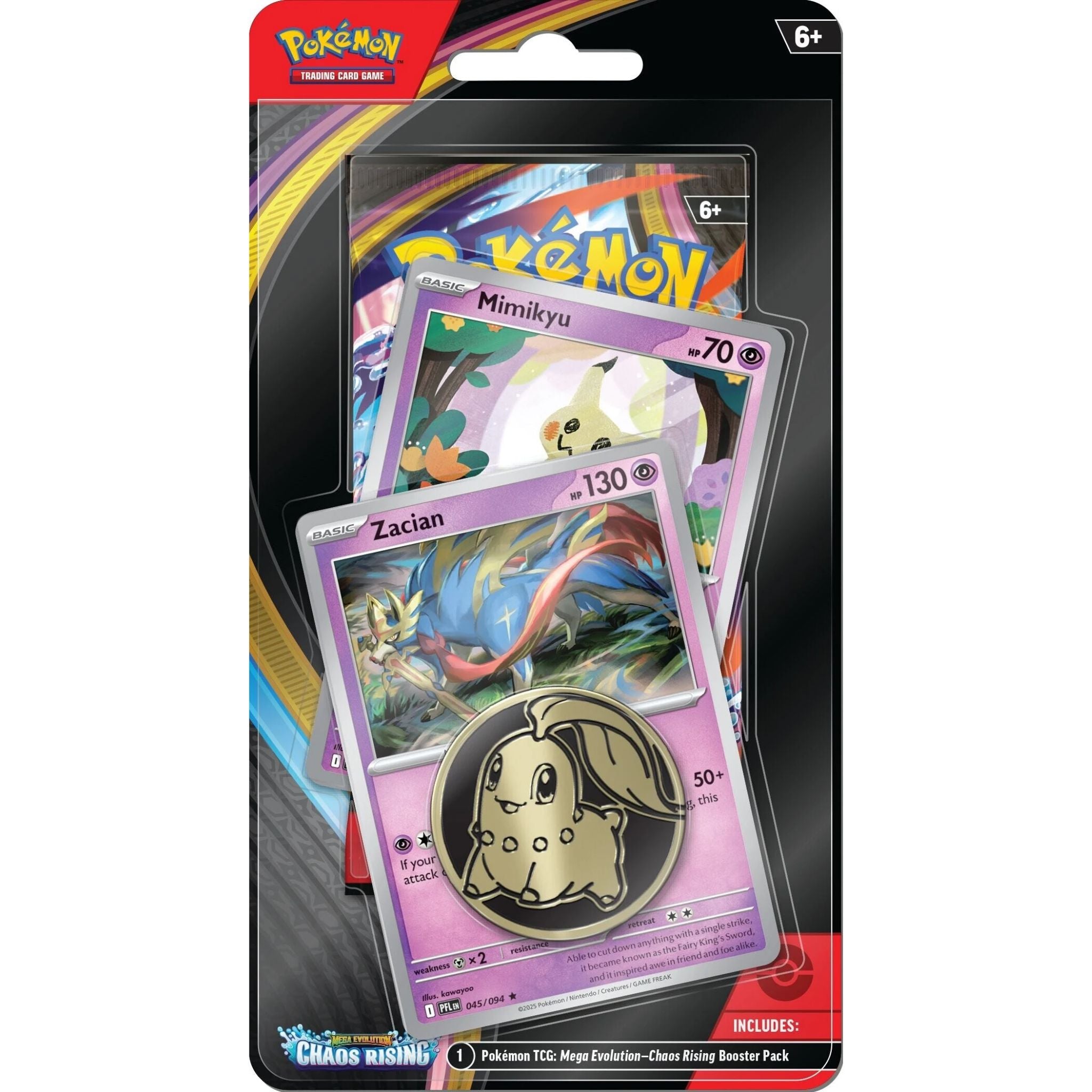 Pokémon TCG: Chaos Rising 1-Pack Blister Mimikyu & Zacian