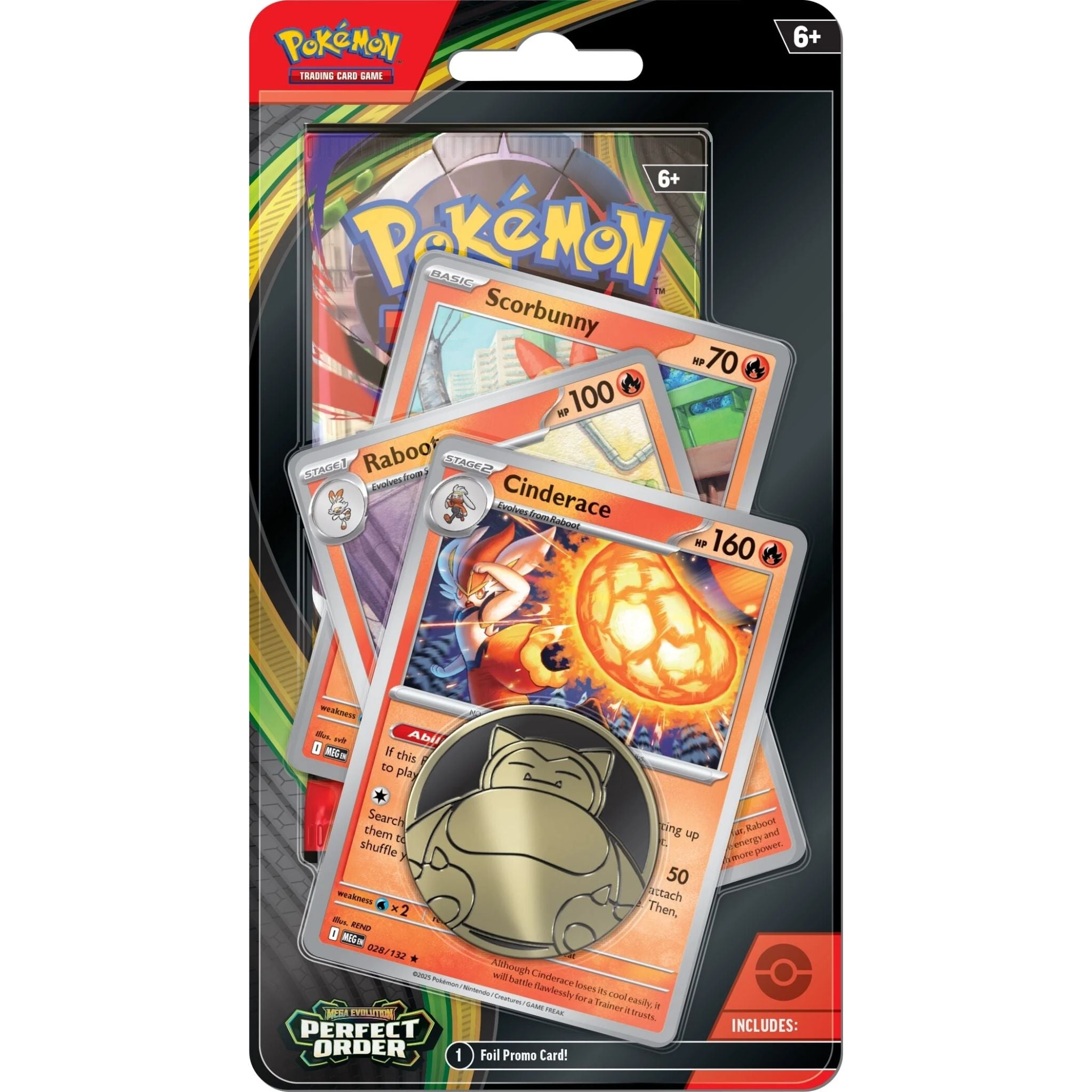 Pokémon TCG: Perfect Order 1-Pack Blister Scorbunny, Raboot & Cinderace