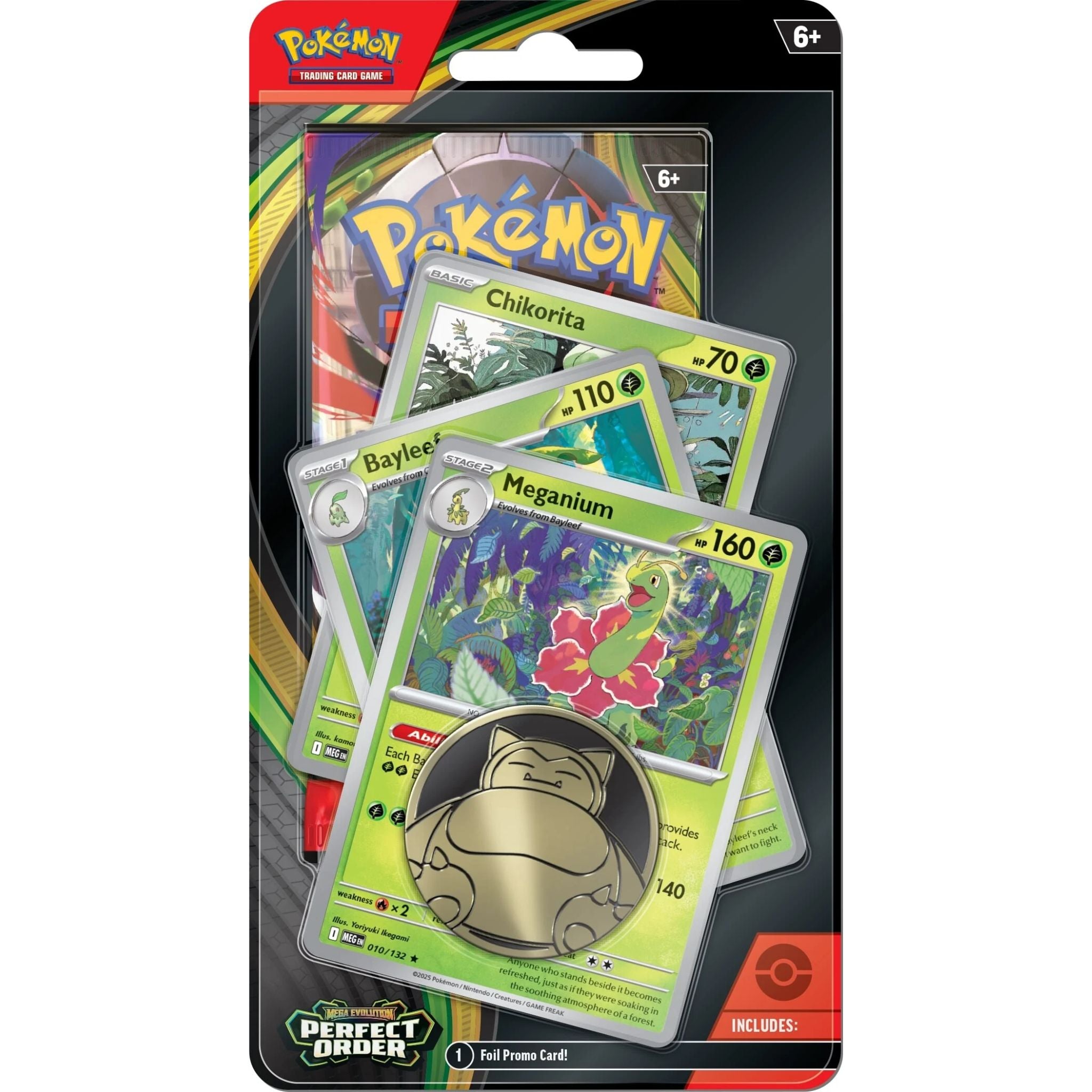 Pokémon TCG: Perfect Order 1-Pack Blister Chikorita, Bayleef & Meganium