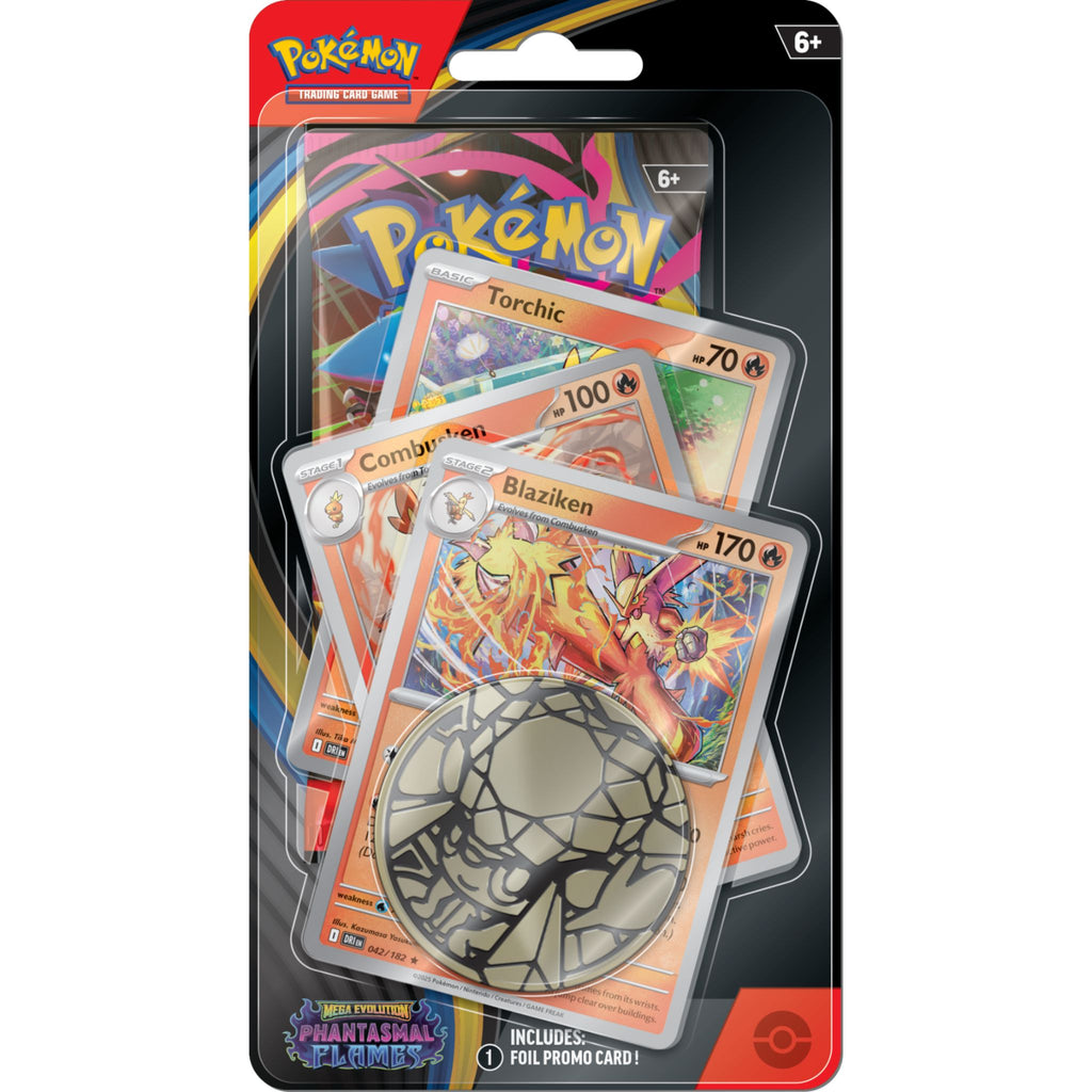 Pokémon TCG: Phantasmal Flames 1-Pack Blister Torchic, Combusken & Blaziken