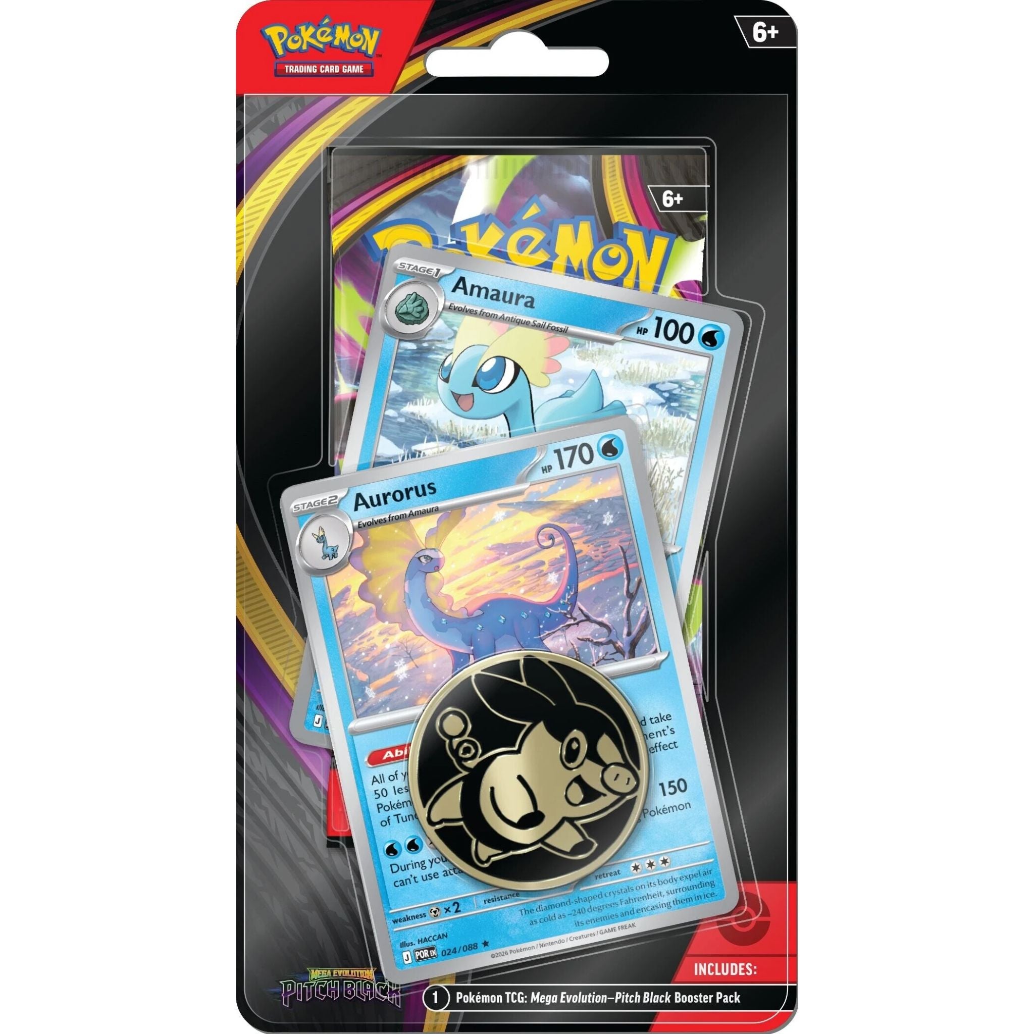 Pokémon TCG: Pitch Black 1-Pack Blister Amaura & Aurorus