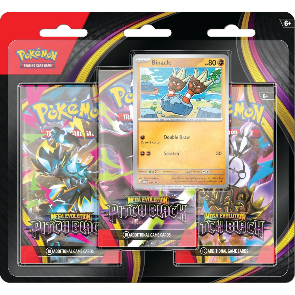 Pokémon TCG: Pitch Black Binacle 3-Pack Blister